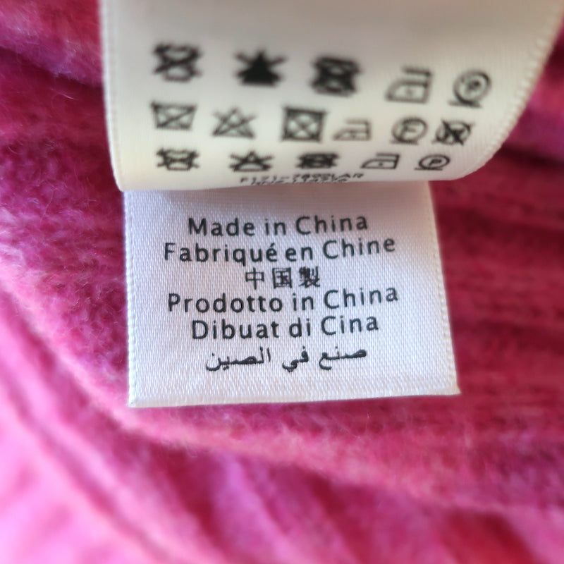 3.1 Phillip Lim Sweater Pink Wool-Alpaca Ribbed Knit Size Small 3/4 Sleeve
