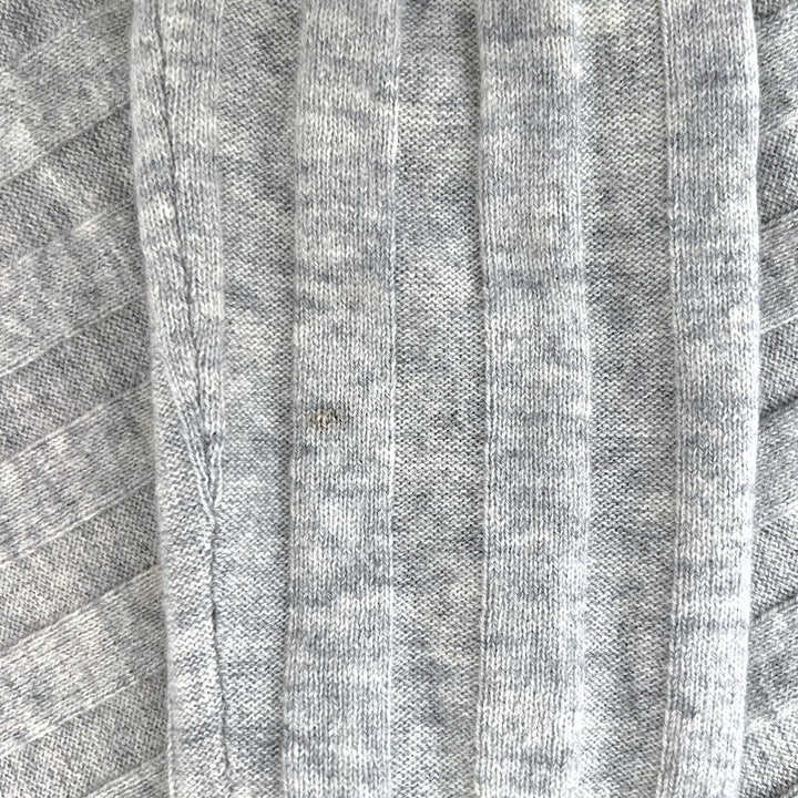Derek Lam 10 Crosby Open-Back Sweater Light Gray Ribbed Wool-Cashmere Size Small