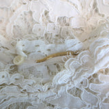 Saint Laurent Guipure Lace Blouse Cream Size 34 Long Sleeve Top