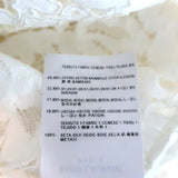 Saint Laurent Guipure Lace Blouse Cream Size 34 Long Sleeve Top