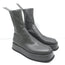 Gia Borghini Gia x RHW Rosie 11 Platform Ankle Boots Gray Leather Size 37 NEW