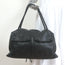 Bottega Veneta Front Pocket Satchel Black Leather Braided Strap Shoulder Bag