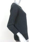 James Perse Vintage Fleece Raglan Sweatshirt Black Size 1 WXT3168