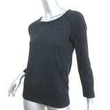 James Perse Vintage Fleece Raglan Sweatshirt Black Size 1 WXT3168