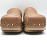Marsell Bottone Clogs Hazelnut Leather Size 37 Platform Mules