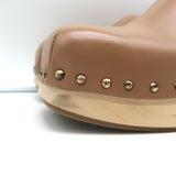 Marsell Bottone Clogs Hazelnut Leather Size 37 Platform Mules