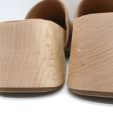 Marsell Bottone Clogs Hazelnut Leather Size 37 Platform Mules