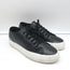 Woman by Common Projects Tournament Low Top Sneakers Black Leather Size 37