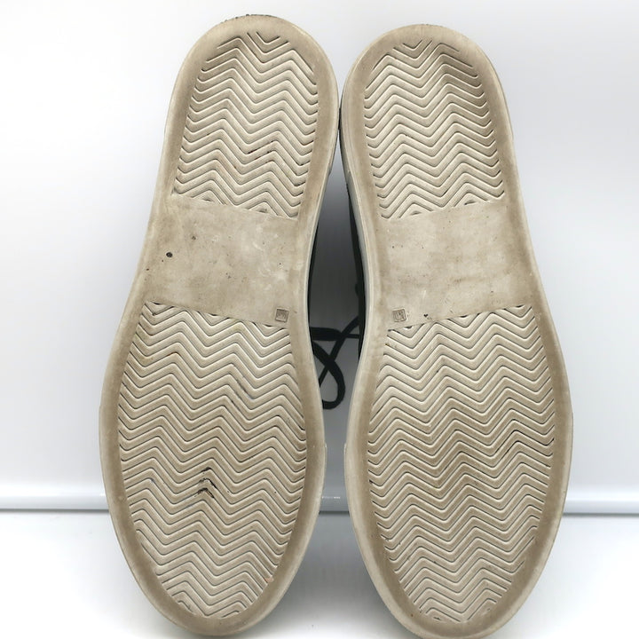 Woman by Common Projects Tournament Low Top Sneakers Black Leather Size 37