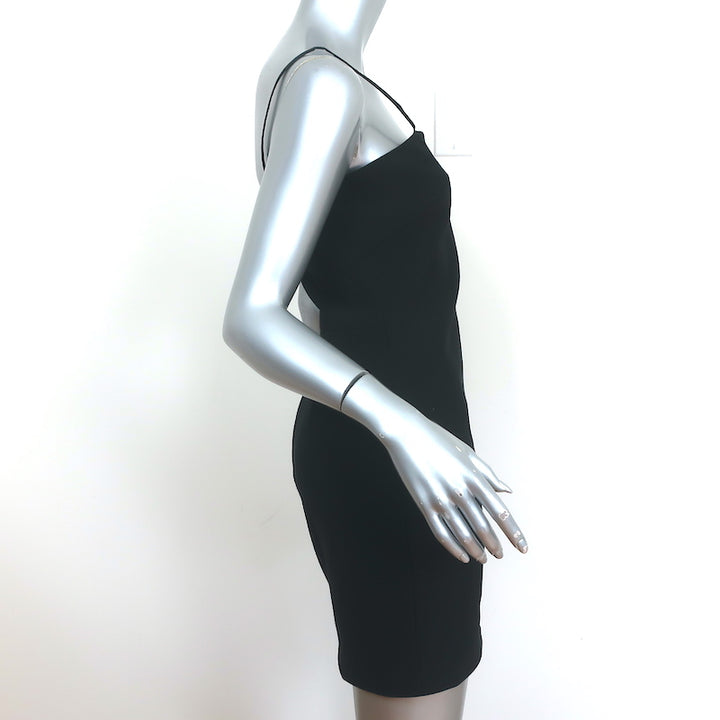 Elizabeth and James Mini Dress Caressa Black Crepe Size 4