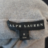 Ralph Lauren Black Label Cashmere Turtleneck Sweater Gray Size Medium