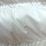 Juicy Couture Faux Fur Trim Hooded Down Puffer Jacket Cream Size Medium