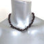 Vintage 1990s Garnet Necklace with 14k Rose Gold Clasp