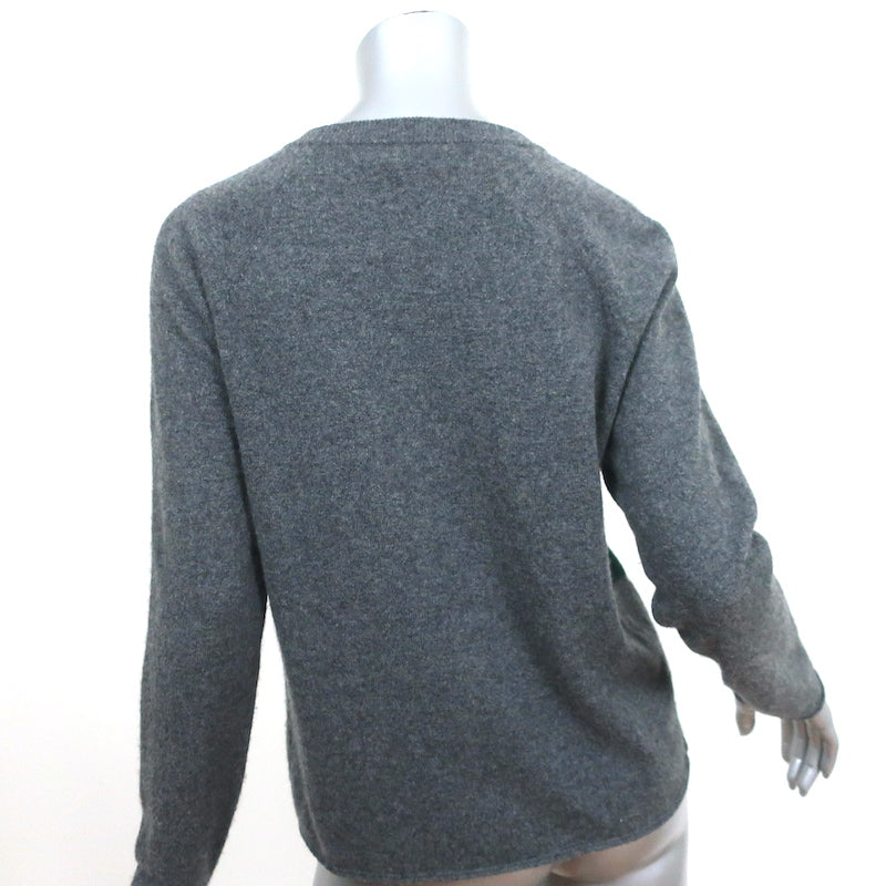 Velvet by Graham &amp; Spencer Cashmere Camouflage Sweater Gray Size Medium