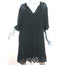 Velvet by Graham & Spencer Dress Cherish Laos Black Pintuck Chiffon Size Medium