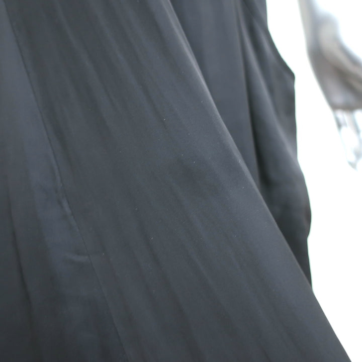 Ulla Johnson Spaghetti Strap Midi Dress Black Satin Size 8