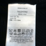 Valentino Sangallo Open Knit Sweater Black Cotton Size Extra Large NEW