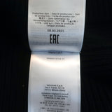 Valentino Sangallo Open Knit Sweater Black Cotton Size Extra Large NEW