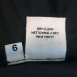 Ulla Johnson Tie-Neck Blouse Carolina Black Satin Size 6 Long Sleeve Top NEW