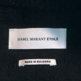 Isabel Marant Etoile Tweed Blazer Fania Black Cotton-Blend Size 42