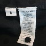 Ulla Johnson Polka Dot Blouse Bailey Black Voile Size 8 Long Sleeve Top