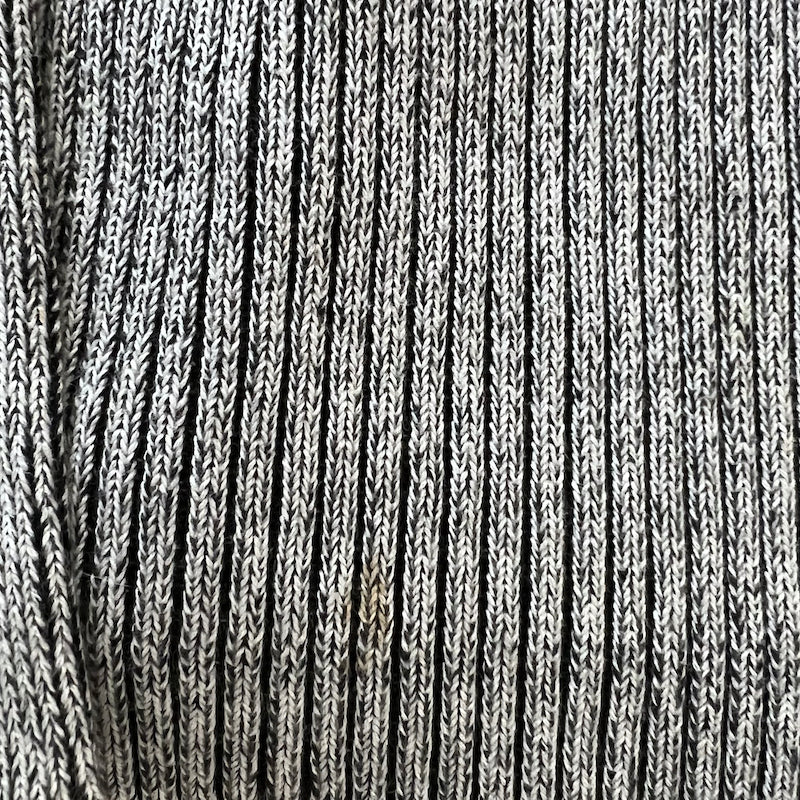 Baja East Cardigan Gray Stretch Cotton Rib Knit Size 0 Open Front Sweater