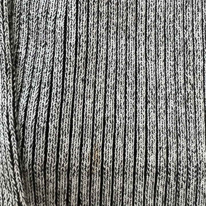Baja East Cardigan Gray Stretch Cotton Rib Knit Size 0 Open Front Sweater