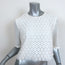 A.L.C. Crop Top Fremont White Crochet Lace Size Large Short Sleeve Blouse