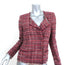 Isabel Marant Etoile Tweed Jacket Gaylord Red Cotton-Blend Size 42