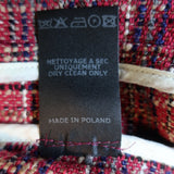 Isabel Marant Etoile Tweed Jacket Gaylord Red Cotton-Blend Size 42