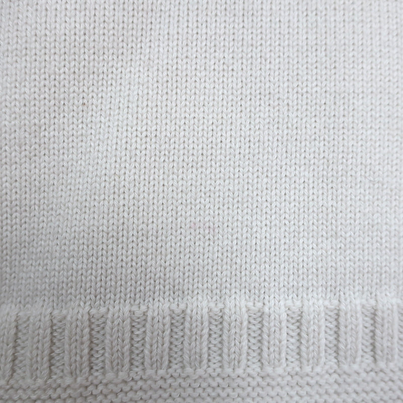 Alexander McQueen Cutout Shoulder Sweater Cream Wool-Blend Knit Size Small
