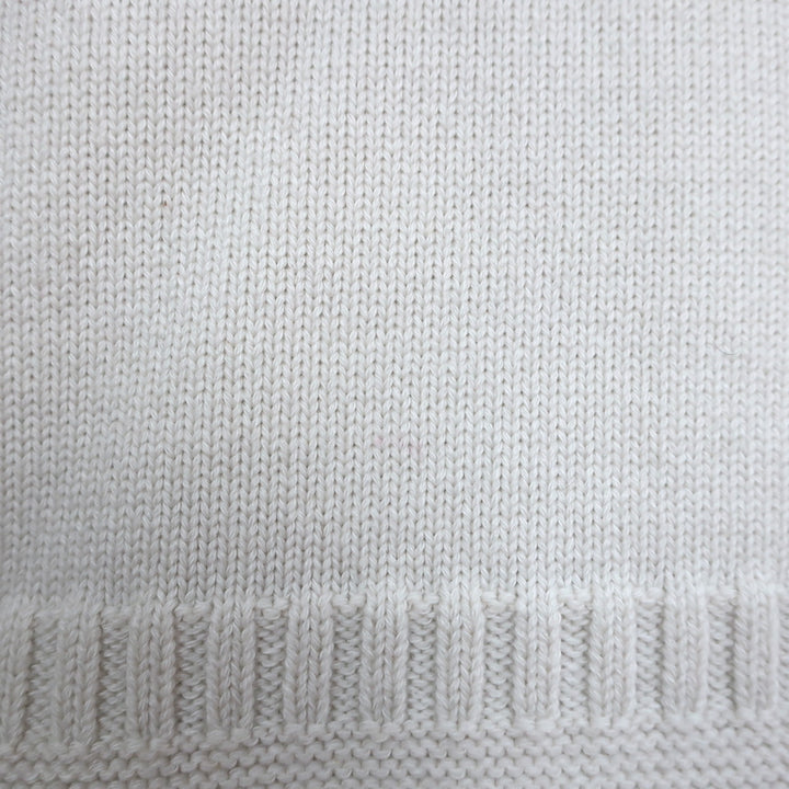 Alexander McQueen Cutout Shoulder Sweater Cream Wool-Blend Knit Size Small