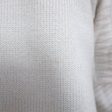 Alexander McQueen Cutout Shoulder Sweater Cream Wool-Blend Knit Size Small