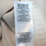 Alexander McQueen Cutout Shoulder Sweater Cream Wool-Blend Knit Size Small