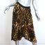 Isabel Marant Asymmetric Midi Skirt Tursanne Leopard Print Velvet Size 38