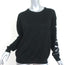 Zadig & Voltaire Kansas Amour Sweater Black Metallic Knit Size Small