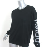 Zadig & Voltaire Kansas Amour Sweater Black Metallic Knit Size Small