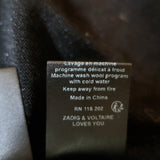 Zadig & Voltaire Kansas Amour Sweater Black Metallic Knit Size Small