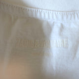 Zadig & Voltaire Bella T-Shirt White Saint Valentin & Love Print Size Small