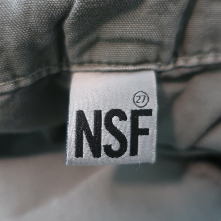 NSF Midori Zipper-Trim Foldover Waist Pants Light Green Size 27 NEW