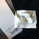 Forte Forte Tulle Peplum Top Navy Size 0 Crisscross-Back Tank NEW