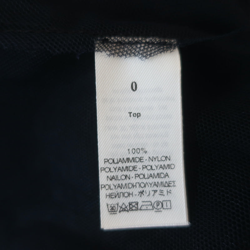 Forte Forte Tulle Peplum Top Navy Size 0 Crisscross-Back Tank NEW