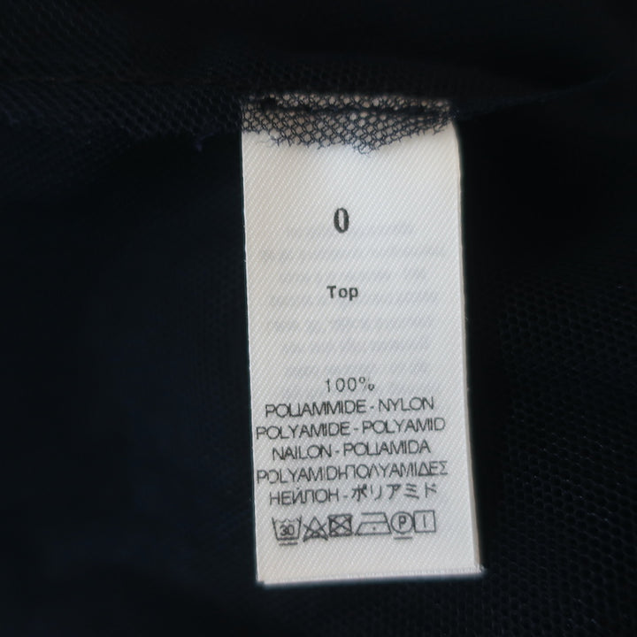 Forte Forte Tulle Peplum Top Navy Size 0 Crisscross-Back Tank NEW
