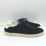 Saint Laurent Court Classic Low Top Sneakers Black Suede Size 43
