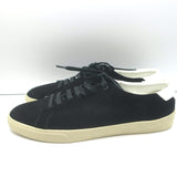 Saint Laurent Court Classic Low Top Sneakers Black Suede Size 43