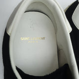 Saint Laurent Court Classic Low Top Sneakers Black Suede Size 43