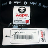AAPE by A Bathing Ape Front Pocket Hoodie Sweatshirt Black Size Large NEW