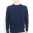 Rag & Bone Paneled Crewneck Sweater Barrow Navy Cotton-Silk Size Large
