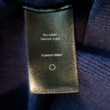 Rag & Bone Paneled Crewneck Sweater Barrow Navy Cotton-Silk Size Large