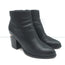 Alexander Wang Gabi Ankle Boots Black Leather Size 37 Cutout Heel Booties